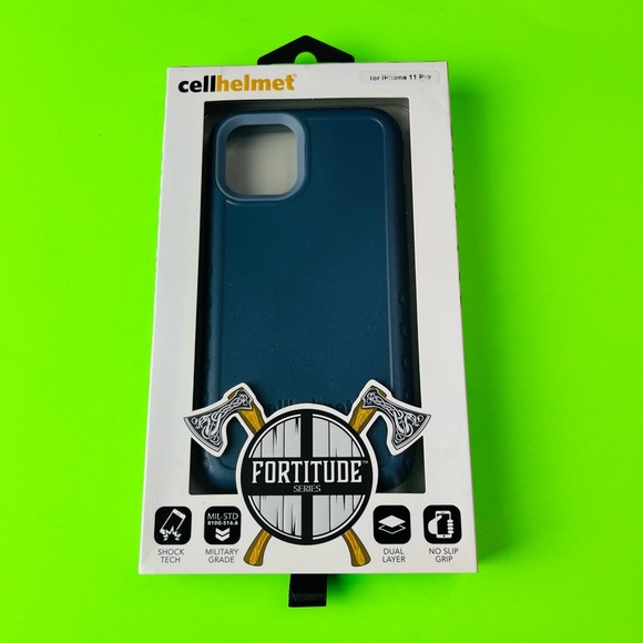 Cellhelmet Fortitude Series iPhone 11 Pro Military Grade Blue Case - Picture 1 of 4